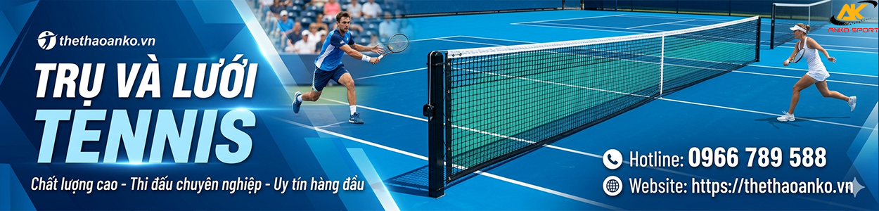 Trụ và lưới tennis