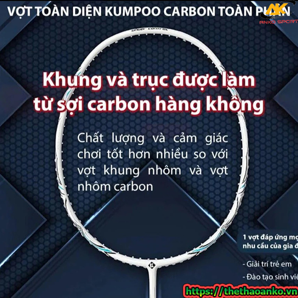 Vợt cầu lông Kumpoo K520 Pro Check NFC chính hãng