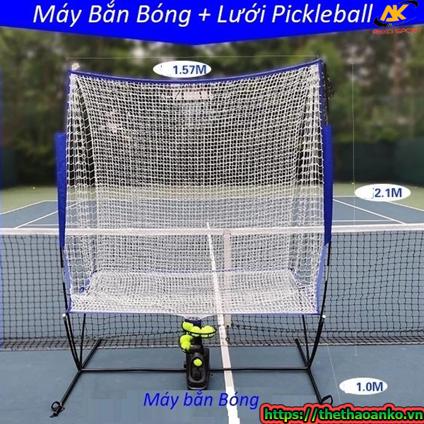 Máy bắn bóng Pickleball Furlihong kèm lưới thu hồi bóng