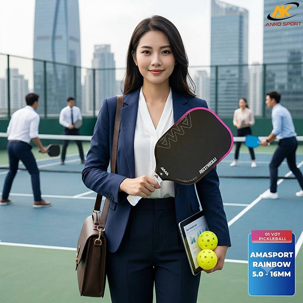 Vợt pickleball cho nữ tay yếu, nữ tập chơi, cho người mới chơi, vợt pickleball ama sport