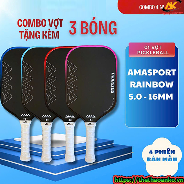 Vợt pickleball cho nữ tay yếu, nữ tập chơi, cho người mới chơi, vợt pickleball ama sport