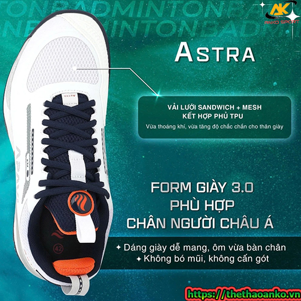 Giày Pickleball/Cầu lông APAVI ASTRA