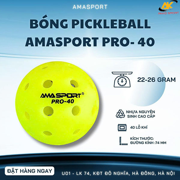 Bóng Pickleball AMA SPORT chính hãng