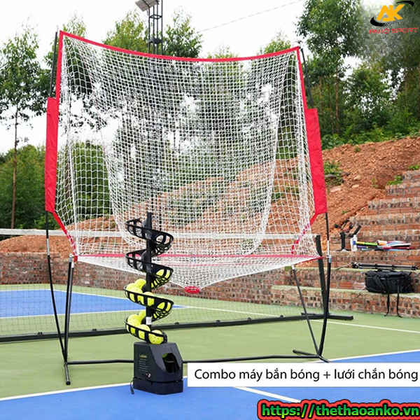 Máy bắn bóng Pickleball LUSPEED tập tại nhà kèm lưới phiên bản 2.0