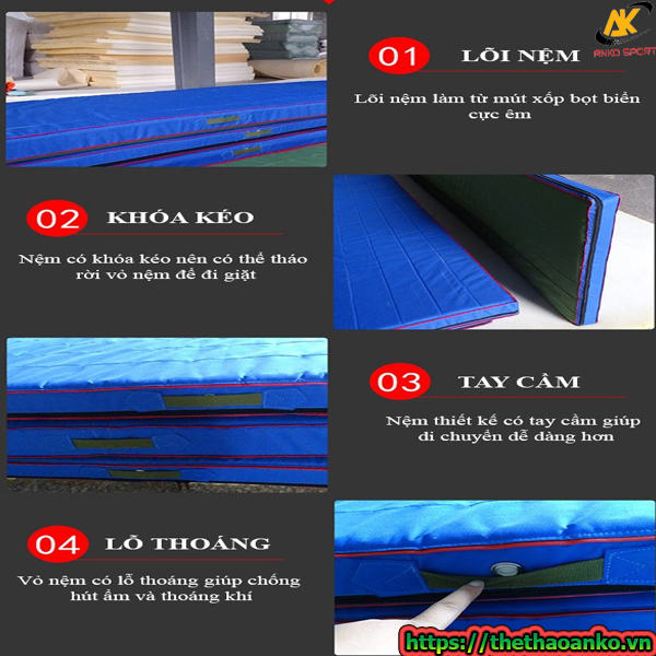 Nệm thể dục nhập khẩu