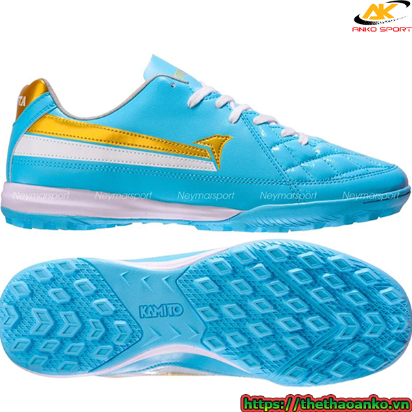 Giày đá bóng cỏ nhân tạo Kamito Artista KL TF - Sky Blue/White/Gold