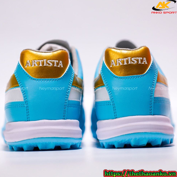 Giày đá bóng cỏ nhân tạo Kamito Artista KL TF - Sky Blue/White/Gold