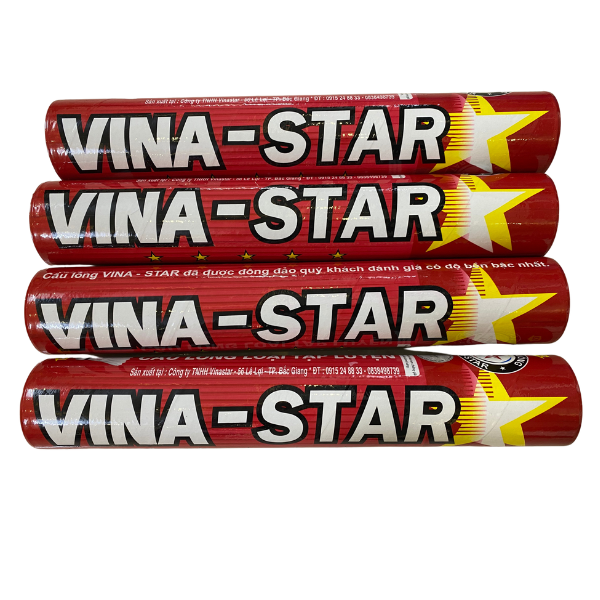 Ống cầu lông VINA STAR Đỏ (Hộp 12 quả) hàng chính hãng