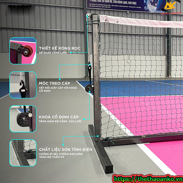 Khung lưới chắn bóng Pickleball cao cấp Zocker LPZ40