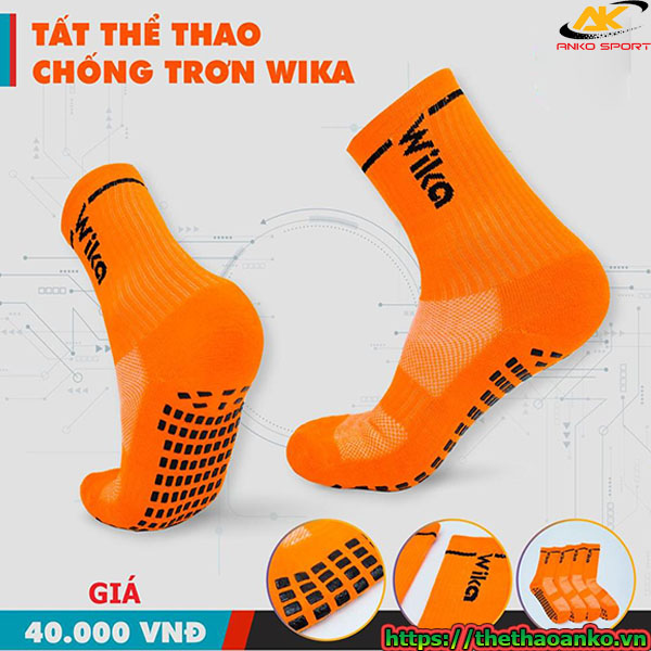 Tất Chống Trượt Thể Thao WIKA – Êm Chân, Bám Sàn Hiệu Quả
