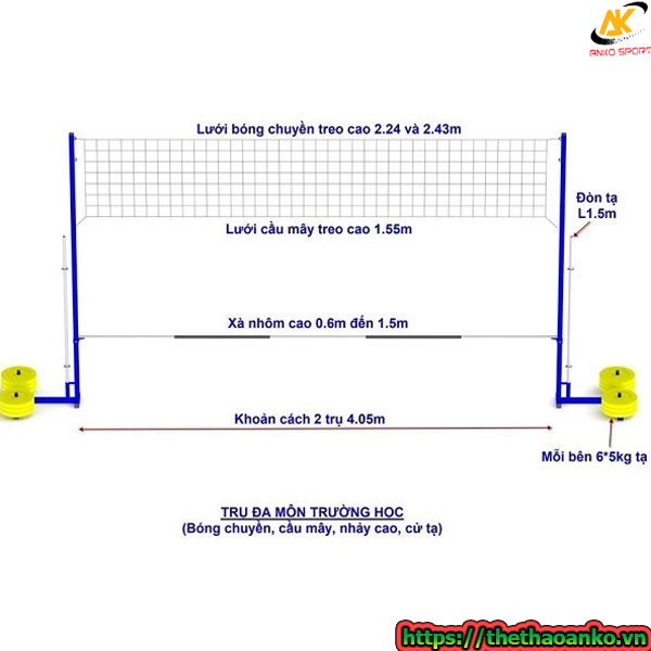 Trụ đa môn trường học Vifa 901911