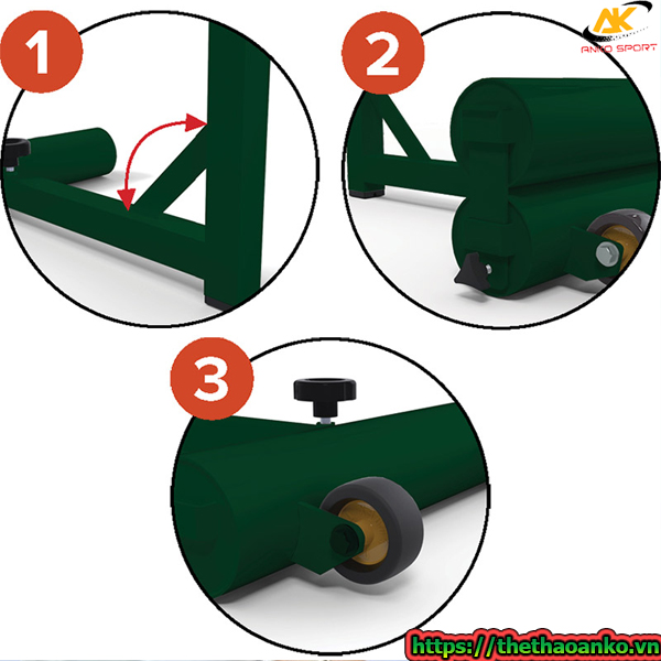 Trụ pickleball di động S25110PZV