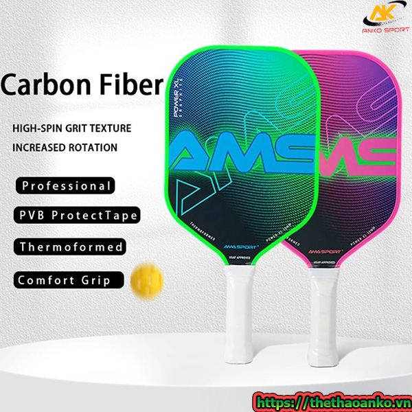Vợt pickleball AMA SPORT giá rẻ cho nữ (Vợt Pickleball AMA SPORT Power XL)