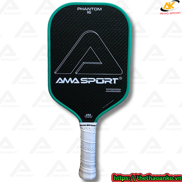 Vợt pickleball AMA SPORT - PHANTOM PA0 15 - 16mm, mặt vợt độ nhám cao tăng ma sát