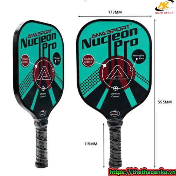 Vợt pickleball  AMA SPORT sợi carbon dành cho trẻ em