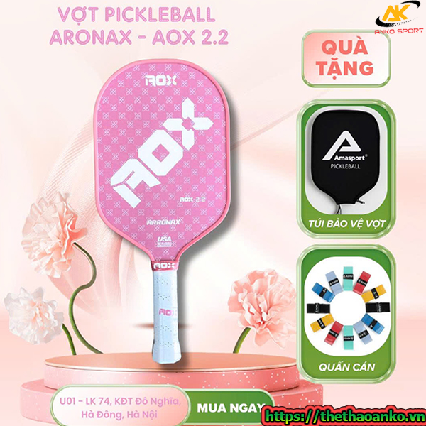 Vợt pickleball Aronax-Aox2.2 dành cho nữ