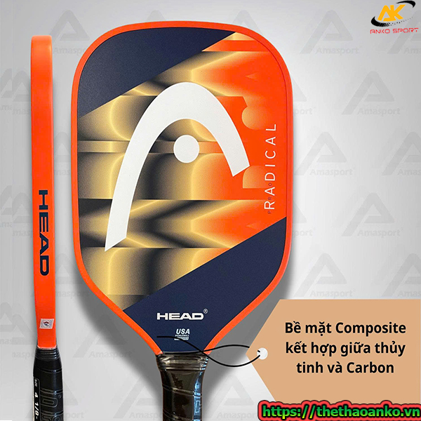 Vợt Pickleball HEAD Radical Pro 2024 15mm