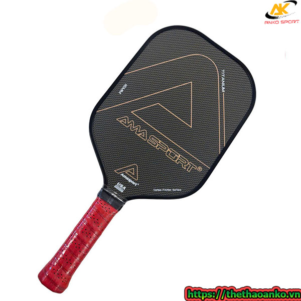 Vợt pickleball Titanium 16mm chính hãng chất liệu carbon Friction Surface