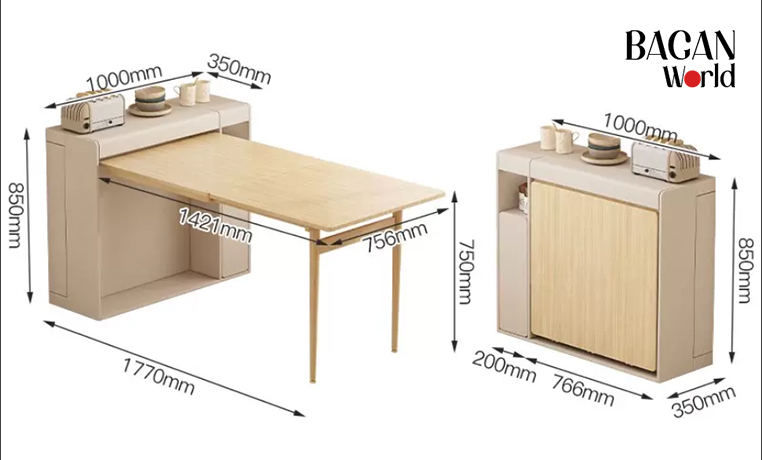 Bàn ăn gấp gọn sang trọng Sang trọng hiện đại Bagan MRB