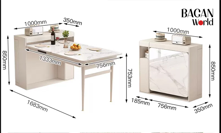 Bàn ăn gấp gọn sang trọng Sang trọng hiện đại Bagan MRB
