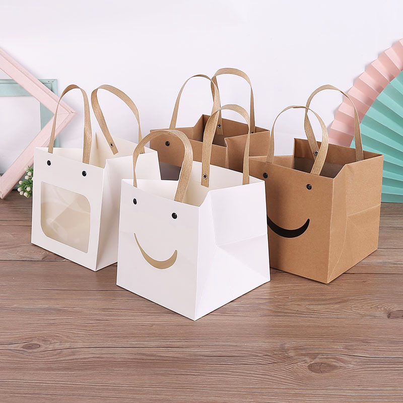 Túi giấy Cao Cấp Hình Mặt Cười Tạo Cảm Xúc Cho Khách Hàng 3 kích thước 10, 12, 15 cm