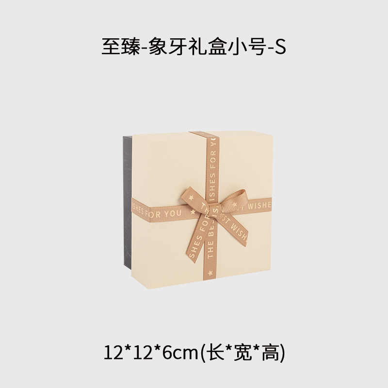 Hộp Quà Tặng Nắp Rời Hình Vuông + Túi Màu Sắc Size 12*12*6