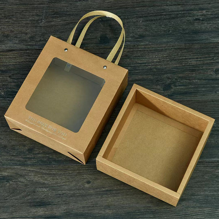 Hộp Quà Tặng Dạng Kéo The Best For You Có Cửa Sổ Trong Suốt 18*18*9