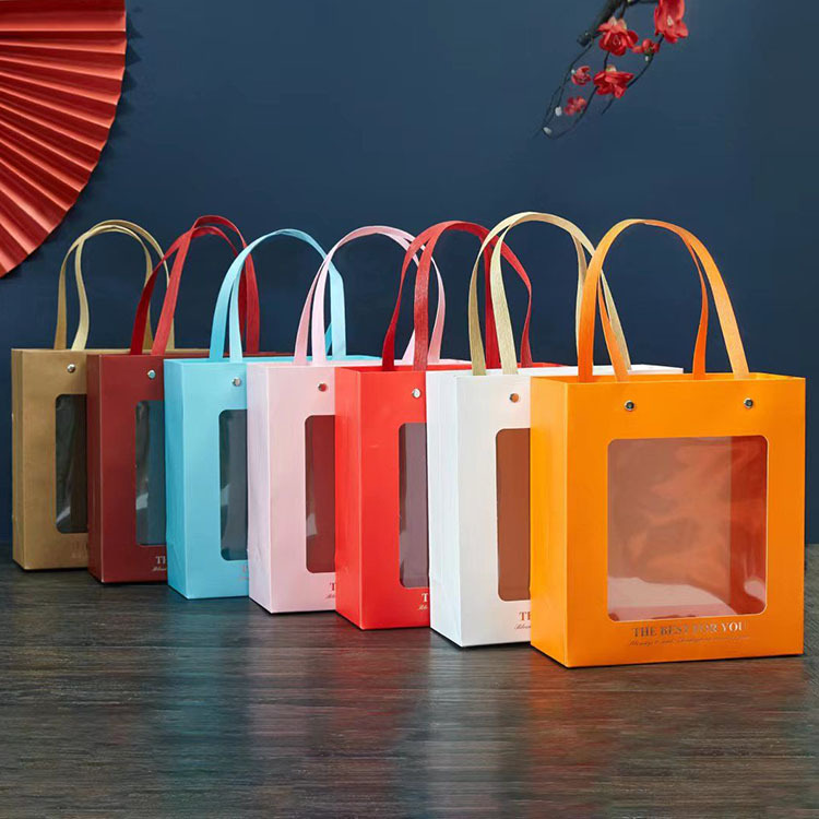 Hộp Quà Tặng Dạng Kéo The Best For You Có Cửa Sổ Trong Suốt 18*18*9