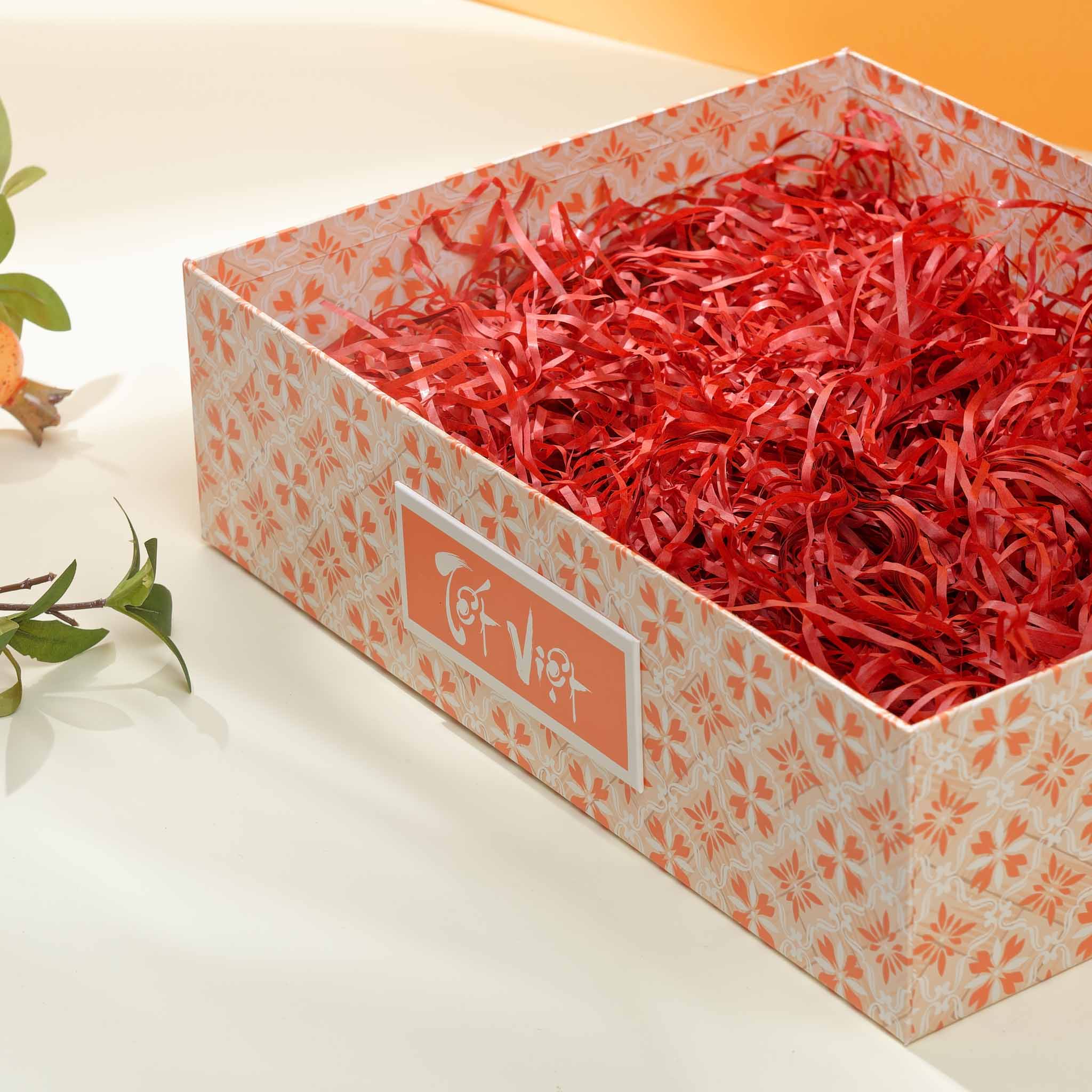 Khay Đựng Quà Tết Sang Trọng Kích Thước 36x27x10cm - Cam