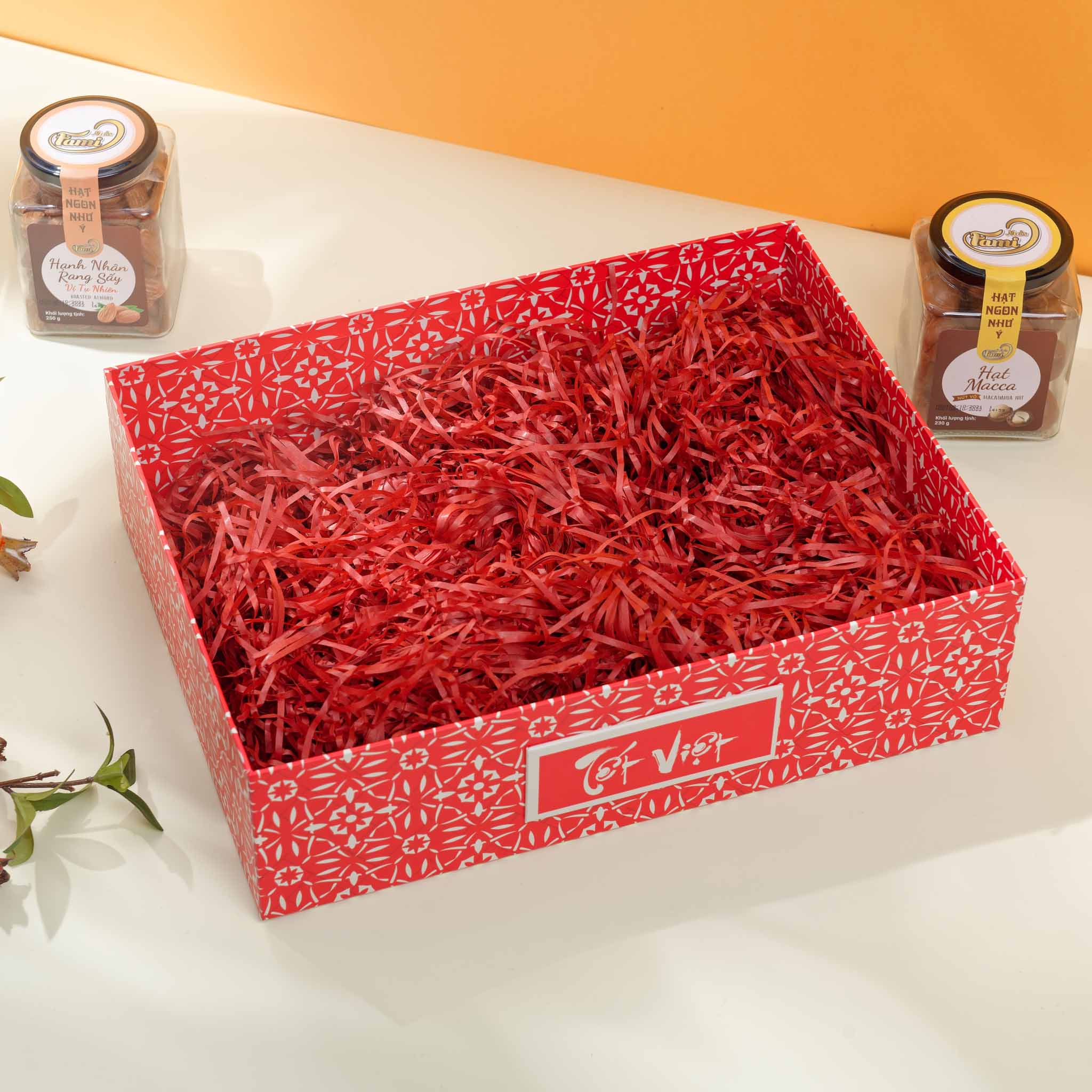 Khay Đựng Quà Tết Sang Trọng Kích Thước 36x27x10cm - Đỏ