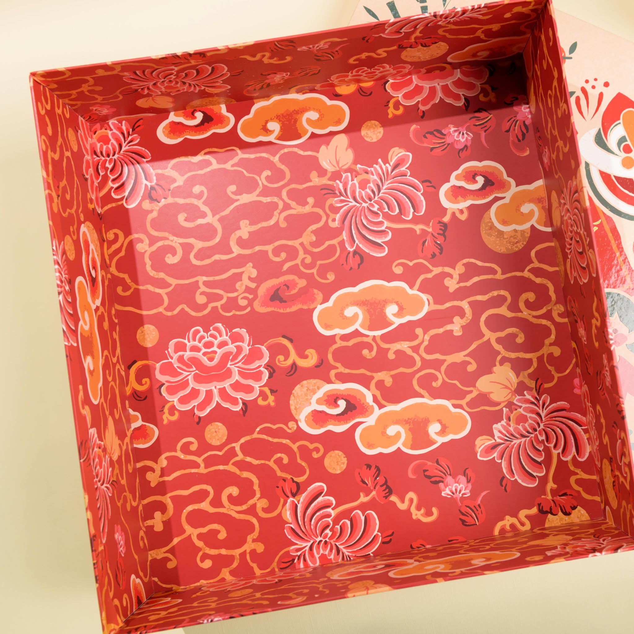 Hộp Quà Tết Đựng Quà Cao Cấp Size 35x37x11cm - Retro