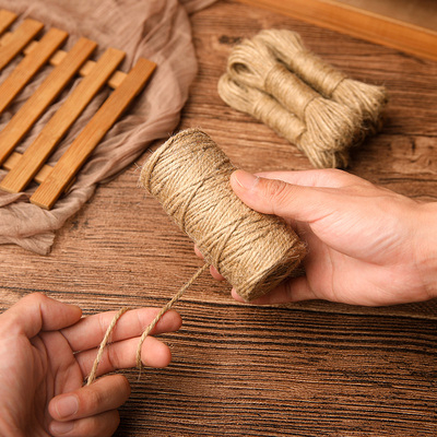Dây thừng gai dầu dùng trang trí hộp quà, gói thiệp, treo ảnh, đồ handmade vintage retro 10/20/30m