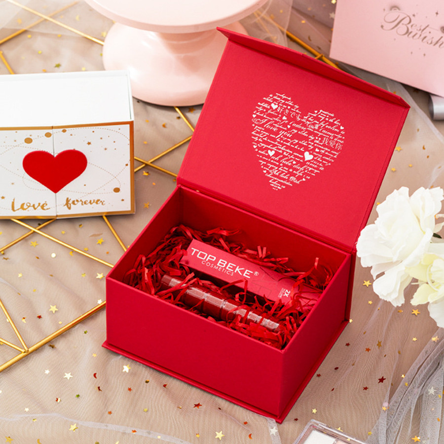 Hộp giấy đựng trang sức Love Forever làm quà tặng 3 màu nhiều size
