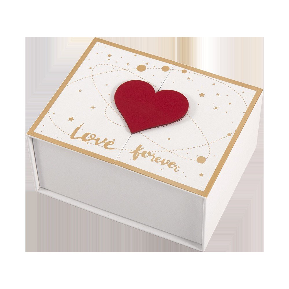 Hộp giấy đựng trang sức Love Forever làm quà tặng 3 màu nhiều size