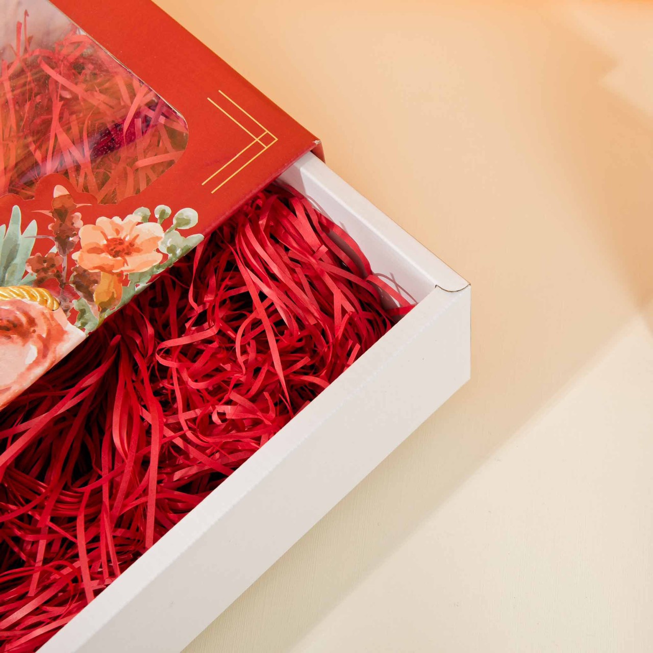 Khay Rút Hở Đựng Qùa Tết Sang Trọng-28*38*10