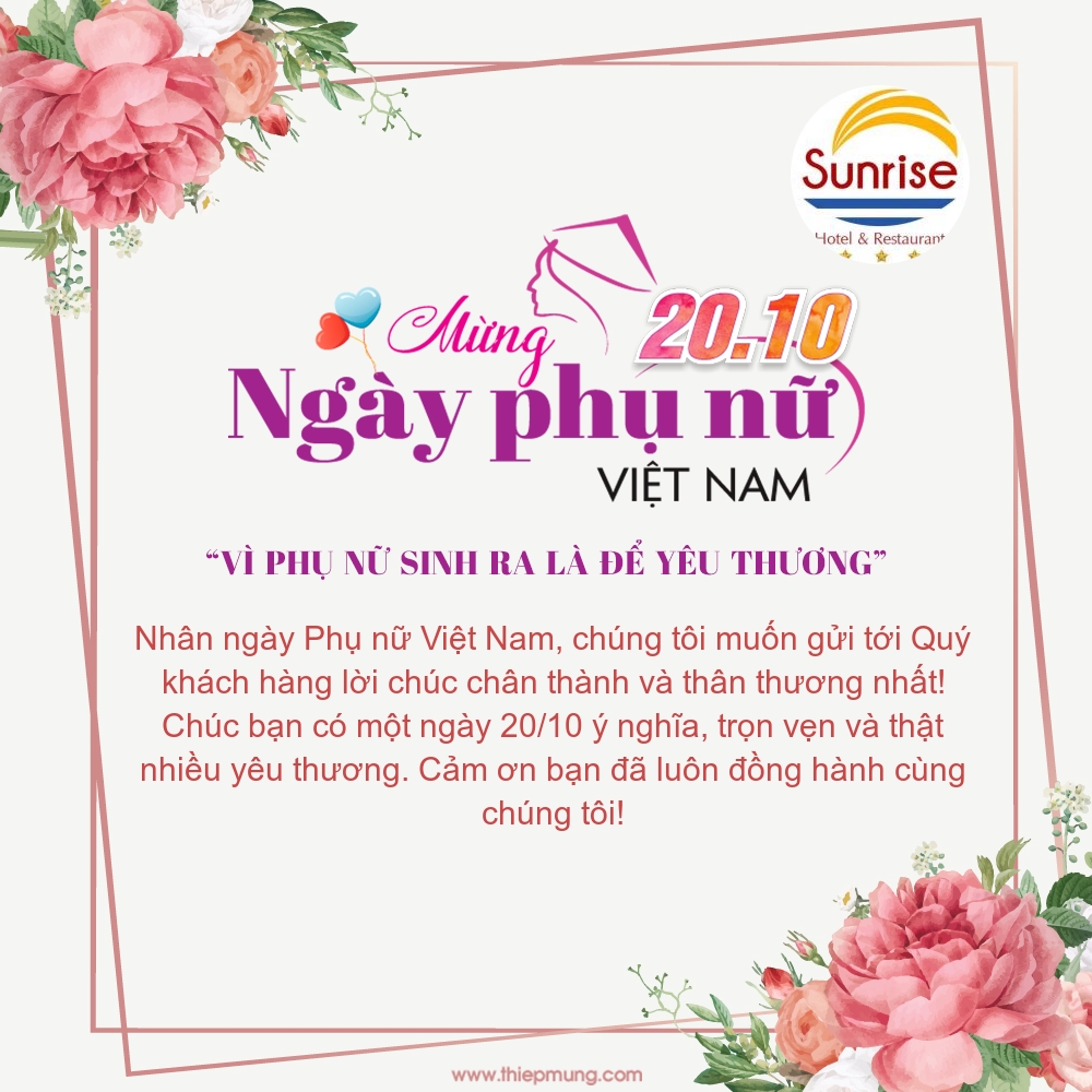 Chào Mừng Ngày Phụ Nữ Việt Nam 20/10