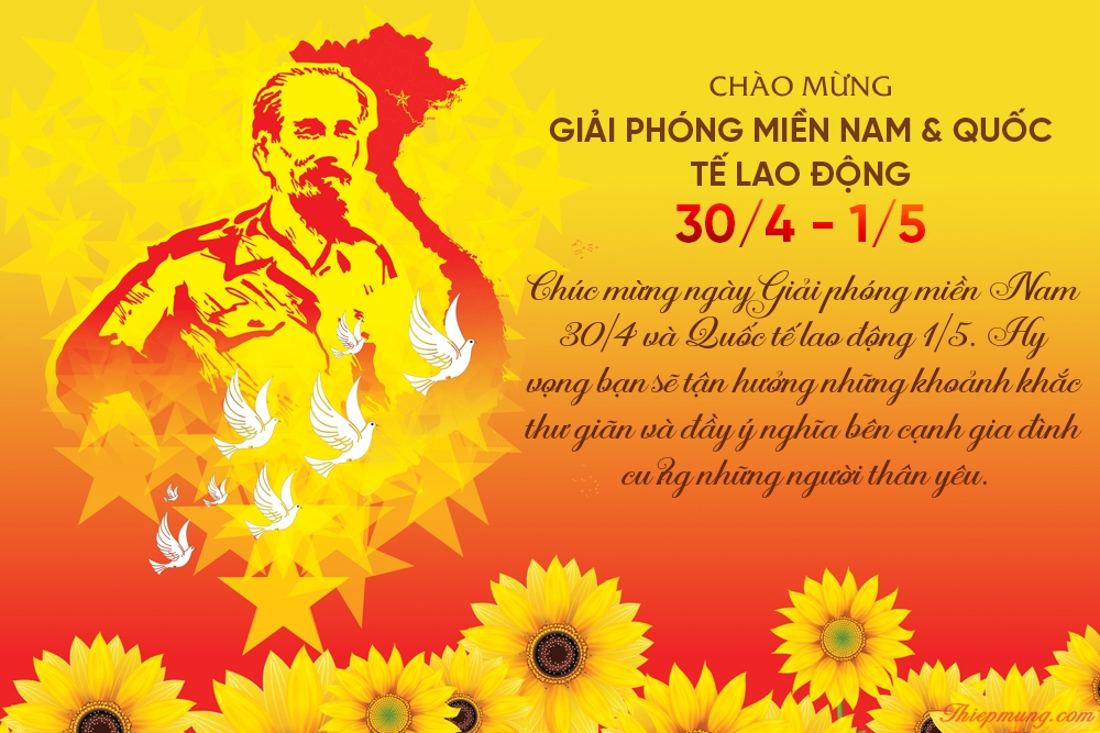 Nhiệt Liệt Chào Mừng Đại Lễ Kỉ Niệm Ngày Giải Phóng Miền Nam Và Ngày Quốc Tế Lao Động