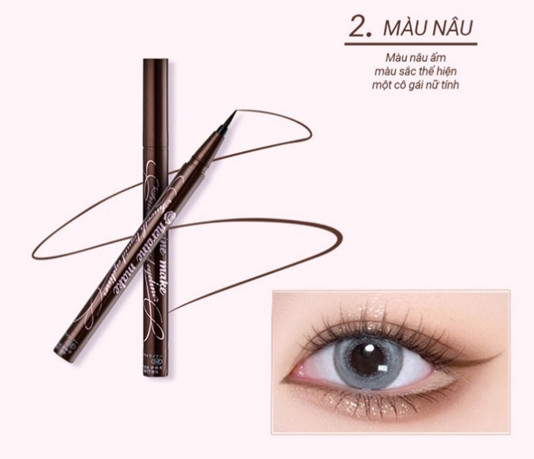 BÚT KẺ MẮT NƯỚC SIÊU CHỐNG TRÔI KISSME HEROINE NÉT SIÊU SẮC MÃNH SIÊU MƯỢT ( MÀU ĐEN TUYỀN)