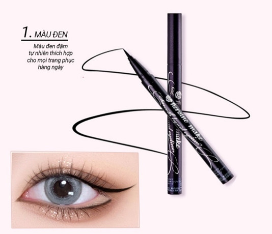 BÚT KẺ MẮT NƯỚC SIÊU CHỐNG TRÔI KISSME HEROINE NÉT SIÊU SẮC MÃNH SIÊU MƯỢT ( MÀU ĐEN TUYỀN)