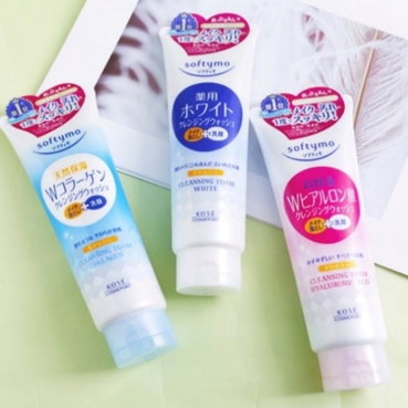 SỮA RỬA MẶT TẨY TRANG DƯỠNG ẨM DA SOFTYMO CLEANSING FOAM HYALURONIC ACID 190G