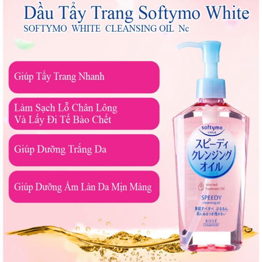 DẦU TẨY TRANG LÀM DỊU NHẸ LÀN DA SOFTYMO SPEEDY CLEANSING OIL ND 230ML
