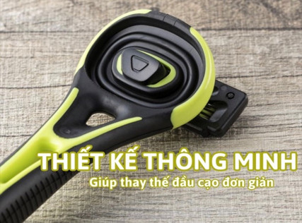 Dao cạo râu cao cấp Nhật Xfit 5 blade màu xanh (hộp dài)