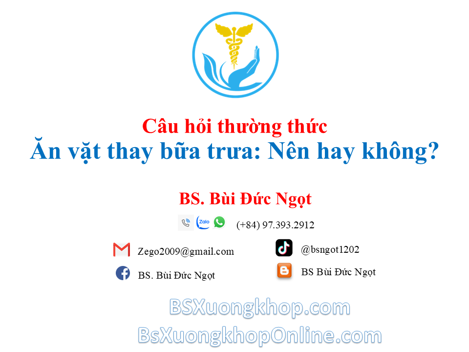 Ăn vặt thay bữa trưa: Nên hay không nên?