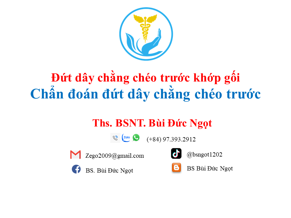 Chẩn đoán đứt dây chằng chéo trước