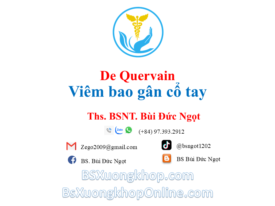 Bệnh lý De QuerVain