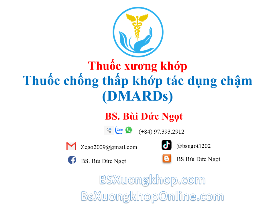 Thuốc chống thấp khớp tác dụng chậm (DMARDs) là gì? Tổng quan A-Z