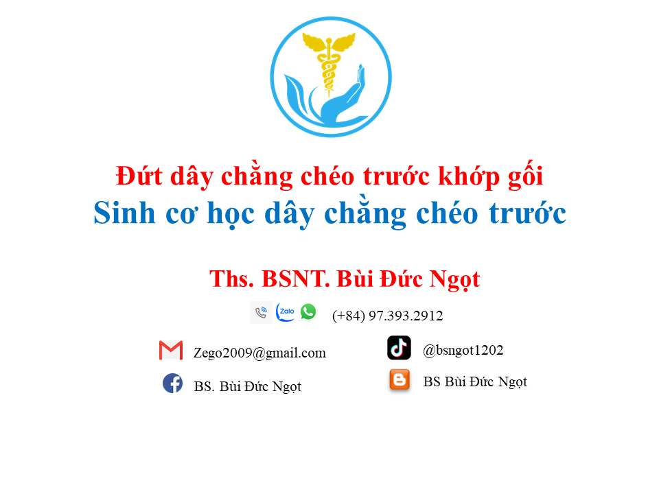Sinh cơ học dây chằng chéo trước khớp gối