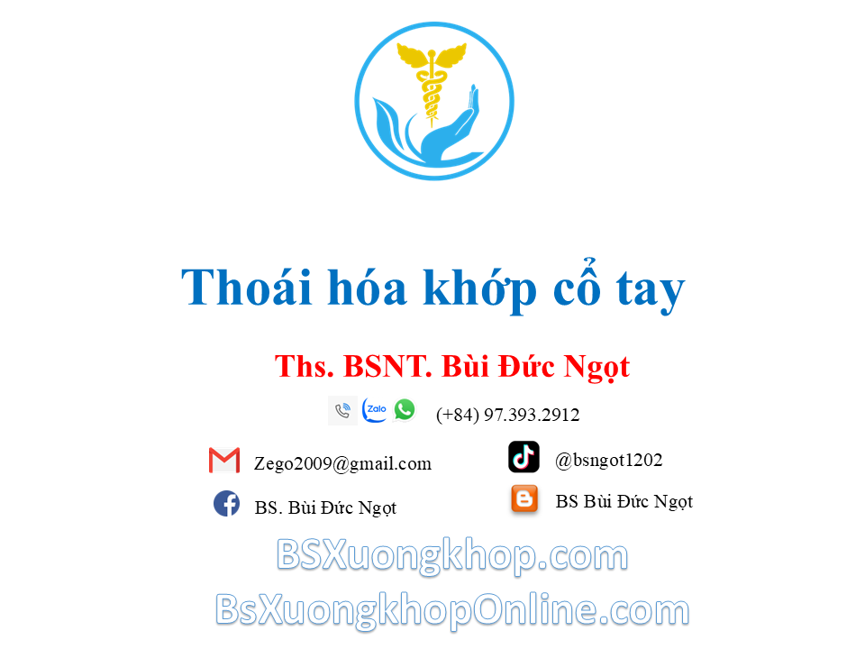 Thoái hóa khớp cổ tay: Nguyên nhân, triệu chứng & cách điều trị