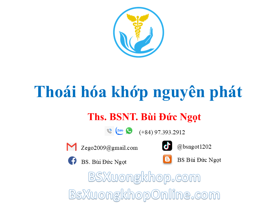 Thoái hóa khớp nguyên phát là gì? Nguyên nhân & điều trị