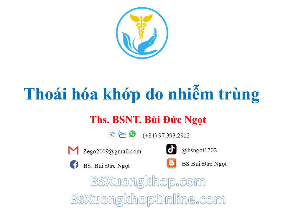 Thoái hóa khớp do nhiễm trùng là gì? Nguyên nhân & điều trị hiệu quả